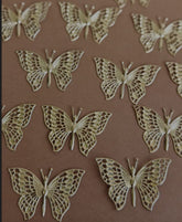 METAL GOLD   BUTTERFLY   PACK OF 10PC